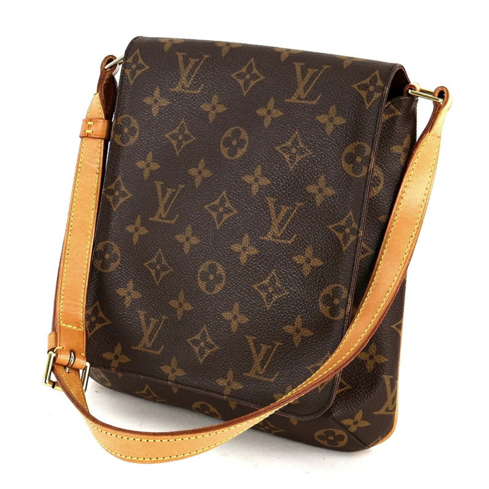 Louis Vuitton Musette Flap Hobo Bag Salsa One Monogram Brown